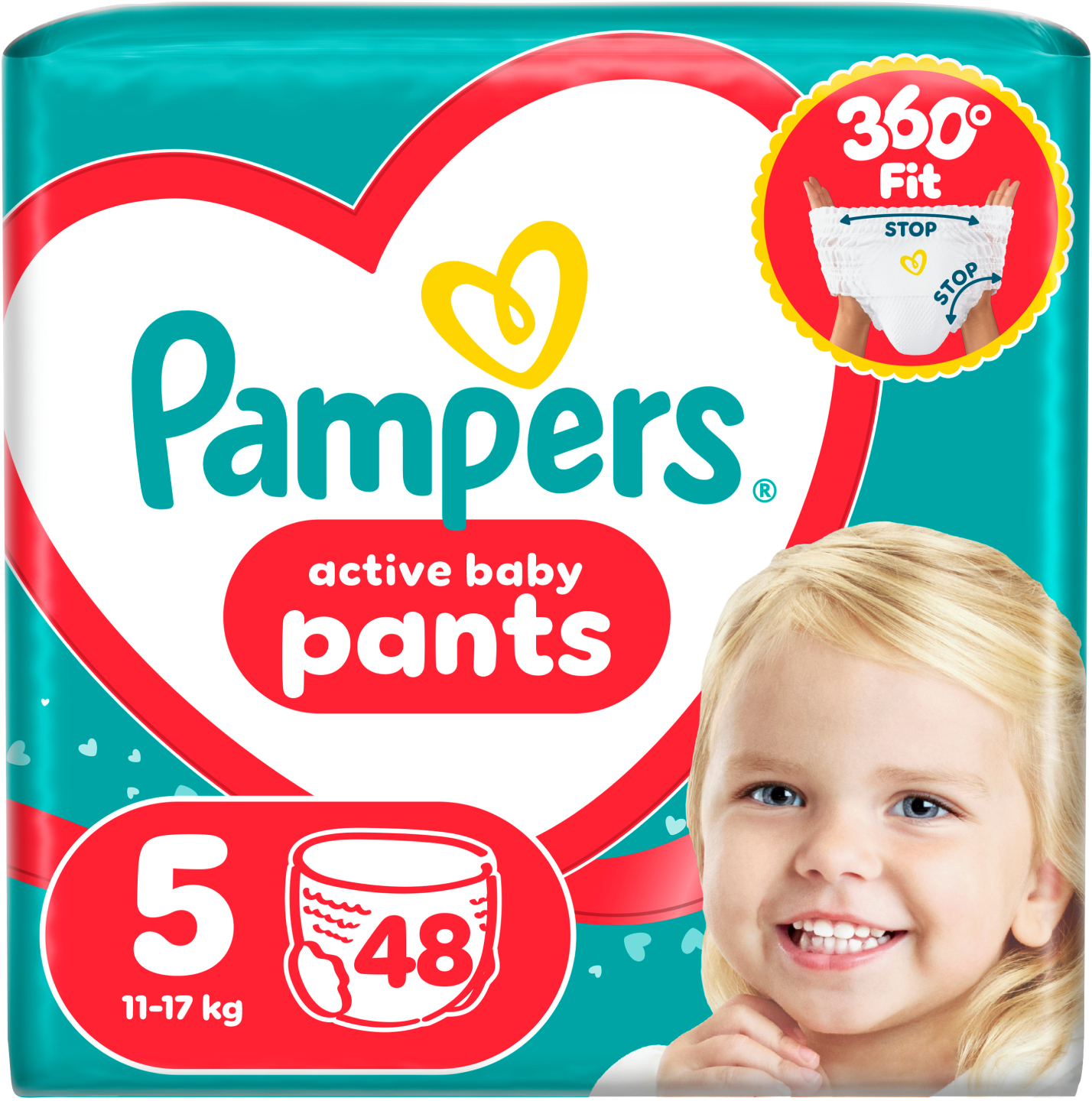 Одноразові підгузки-трусики Pampers Active Baby Pants Розмір 5 (11-17 кг) 48 шт. (80815114)